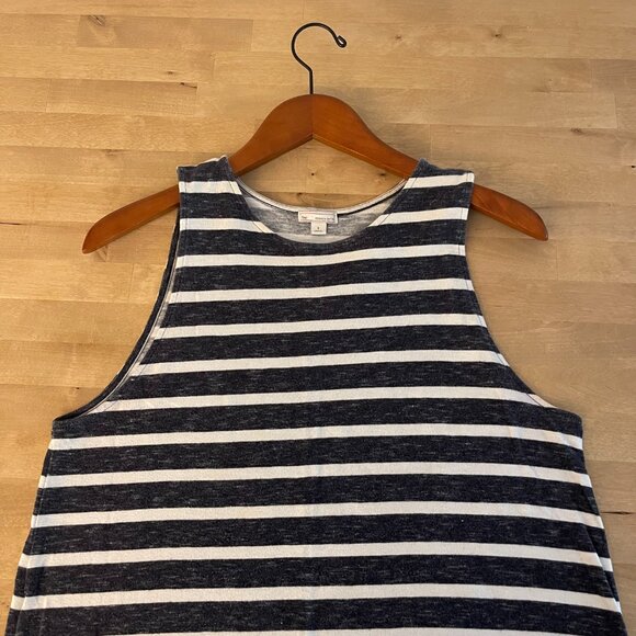 Gap Women's Navy/White Striped Tank Dress, Size L - Picture 3 of 6